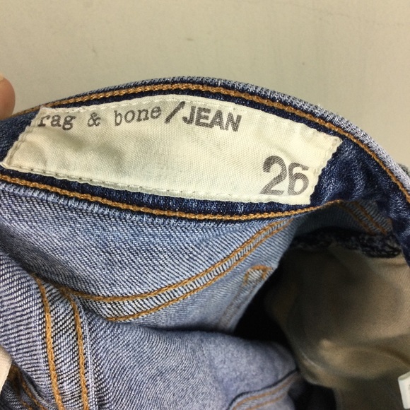 Rag & Bone Dash Chamberlain Wash Slouchy Fit Skinny Jeans Size 26 - Picture 10 of 12